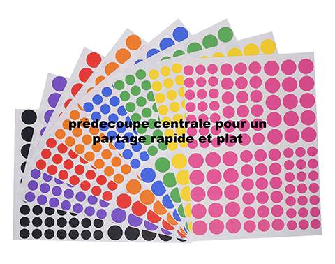 24 1944 ronds 8 couleurs