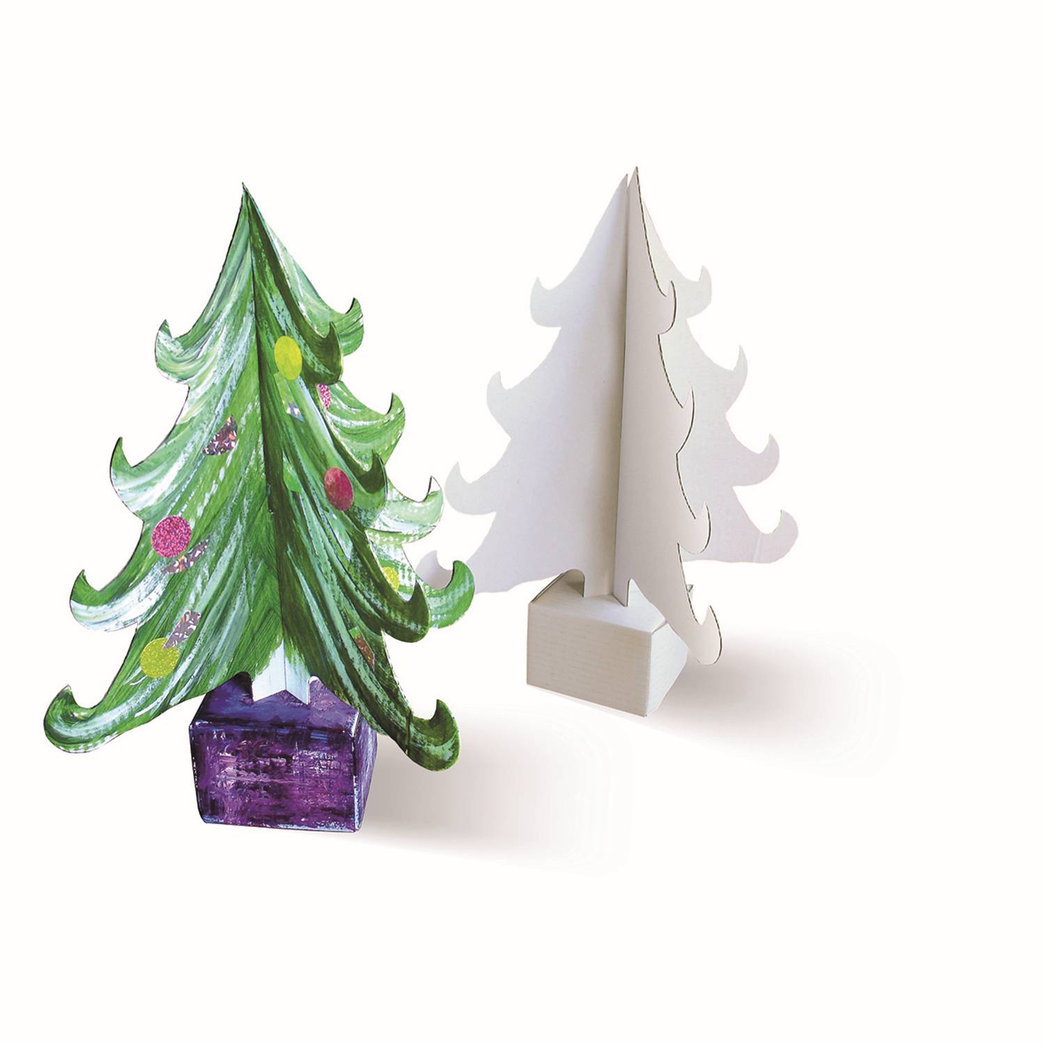 19 Sapin tordu 24 cm avec socle